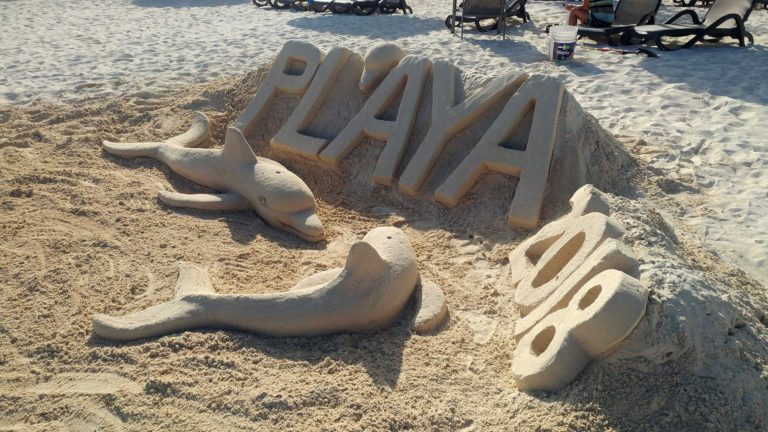 Sand Sculpture I did in Playa