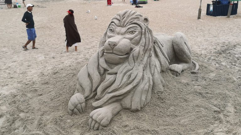 Gordo's Lion King Sand Sculpture